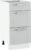 Tempo Kondela Spodní skříňka JULIA TYP 53 – světle šedá/bílá + kupón KONDELA10 na okamžitou slevu 3% (kupón uplatníte v košíku)