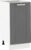 Tempo Kondela Spodní skříňka JULIA TYP 52 – tmavě šedá/bílá + kupón KONDELA10 na okamžitou slevu 3% (kupón uplatníte v košíku)