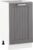 Tempo Kondela Spodní skříňka JULIA TYP 54 – tmavě šedá/bílá + kupón KONDELA10 na okamžitou slevu 3% (kupón uplatníte v košíku)