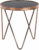 Tempo Kondela Příruční stolek VALERO – rose gold chrom růžová / černá + kupón KONDELA10 na okamžitou slevu 3% (kupón uplatníte v košíku)