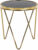 Tempo Kondela Příruční stolek VALERO – gold chrom zlatá / černá + kupón KONDELA10 na okamžitou slevu 3% (kupón uplatníte v košíku)