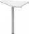 Tempo Kondela Rohový stolek JOHAN 2 NEW 06 – bílá/kov + kupón KONDELA10 na okamžitou slevu 3% (kupón uplatníte v košíku)