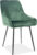 Casarredo Jídelní čalouněná židle ALBI velvet zelená/černá