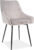 Casarredo Jídelní čalouněná židle ALBI velvet světle šedá/černá