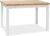 Casarredo Jídelní stůl ADAM 100×60 – dub lancelot/bílá mat
