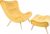 Tempo Kondela Křeslo s podnoží KIRILO žluté + kupón KONDELA10 na okamžitou slevu 3% (kupón uplatníte v košíku)