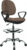 Tempo Kondela Vyvýšená pracovní židle TAMBER – hnědá / černá + kupón KONDELA10 na okamžitou slevu 3% (kupón uplatníte v košíku)