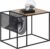 Tempo Kondela Příruční stolek FLYN – černá / dub + kupón KONDELA10 na okamžitou slevu 3% (kupón uplatníte v košíku)