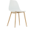 Tempo Kondela Židle SINTIA – bílá/přírodní + kupón KONDELA10 na okamžitou slevu 3% (kupón uplatníte v košíku)