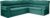 Tempo Kondela Rohová rozkládací sedací souprava AMELIA – smaragdová, pravá + kupón KONDELA10 na okamžitou slevu 3% (kupón uplatníte v košíku)