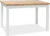 Casarredo Jídelní stůl ADAM 120×68 dub lancelot/bílá mat
