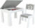 bHome Dětský stůl s úložným prostorem a židlí Medvídek – šedý DSBH0613