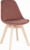 Tempo Kondela Židle LORITA, růžová/buk + kupón KONDELA10 na okamžitou slevu 3% (kupón uplatníte v košíku)