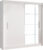 Tempo Kondela Skříň LOW s posuvnými dveřmi – bílá + kupón KONDELA10 na okamžitou slevu 3% (kupón uplatníte v košíku)