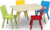 bHome Dětský stůl se čtyřmi židlemi Multicolor DSBH1038