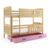 Dětská patrová postel KUBUS s úložným prostorem 80×190 cm – borovice Ružové
