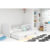 Dětská postel s výsuvnou postelí RICO 190×80 cm Bílá Bílá