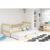 Dětská postel s výsuvnou postelí RICO 200×90 cm Bílá Borovice