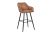LuxD Designová barová židle Esmeralda vintage hnědá – Skladem (RP)