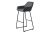 Furniria Designová barová židle Guillermo tmavě šedá