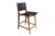 Norddan Designová barová židle Jamison černá kůže