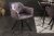 LuxD Designová otočná židle Giuliana tmavě šedý samet