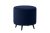 Furniria Designová taburetka Hallie 45 cm modrý samet