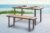 LuxD Designová zahradní lavice Gazelle 123 cm Polywood