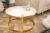 LuxD Designový konferenční stolek Latrisha 60 cm imitace mramoru – bílý