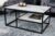 LuxD Designový konferenční stolek Latrisha 90 cm bílý – vzor mramor