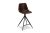 Furnistore Designová barová židle Aeron, tmavohnědá