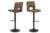 Dkton Designová barová židle Almonzo světlehnědá / černá