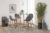Dkton Designová barová židle Nayeli světle šedá a přírodní