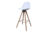 Dkton Designová pultová stolička Nerea bílá