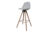 Dkton Designová pultová stolička Nerea šedá