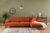 Sofahouse Designová rohová sedačka Vatusia 274 cm oranžová – pravá