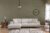 Sofahouse Designová rohová sedačka Vatusia 314 cm béžová – levá