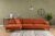 Sofahouse Designová rohová sedačka Vatusia 314 cm oranžová – levá