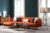 Sofahouse Designová rozkládací sedačka Eilika 270 cm oranžová – levá