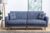 Sofahouse Designová rozkládací sedačka Zayda 210 cm tmavě modrá