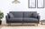 Sofahouse Designová rozkládací sedačka Zayda 210 cm tmavě šedá