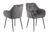 Dkton Designové židle Alarik tmavě šedá