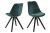 Dkton Designové židle Nascha lahvově zelená černá