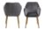 Dkton Designové židle Nashira tmavě šedá VIC – Skladem