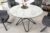 LuxD Kulatý jídelní stůl Malaika 120 cm bílý – vzor mramor