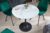 LuxD Kulatý jídelní stůl Saima 80 cm bílo-černý – vzor mramor