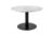 Norddan Kulatý konferenční stolek Kane 70 cm imitace mramoru / černý