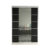 Šatní skříň LINO V šířka 120 cm – bílá/černá