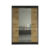 Šatní skříň LINO V šířka 120 cm – černá/dub artisan