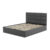 Čalouněná postel TORES bez matrace rozměr 160×200 cm Tmavě šedá